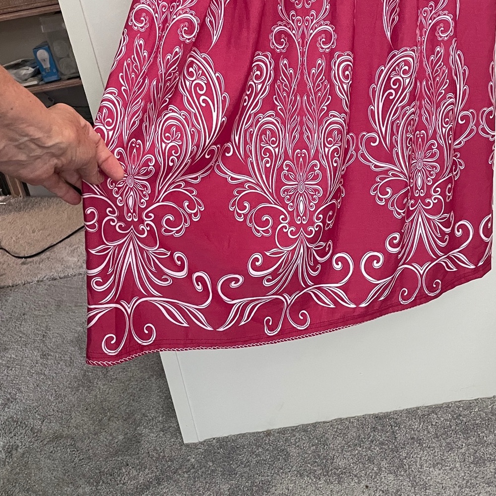 Dress Summer Maxi Sleeveless Smock Waist hot pink fashion choose your size - Picture 6 of 14